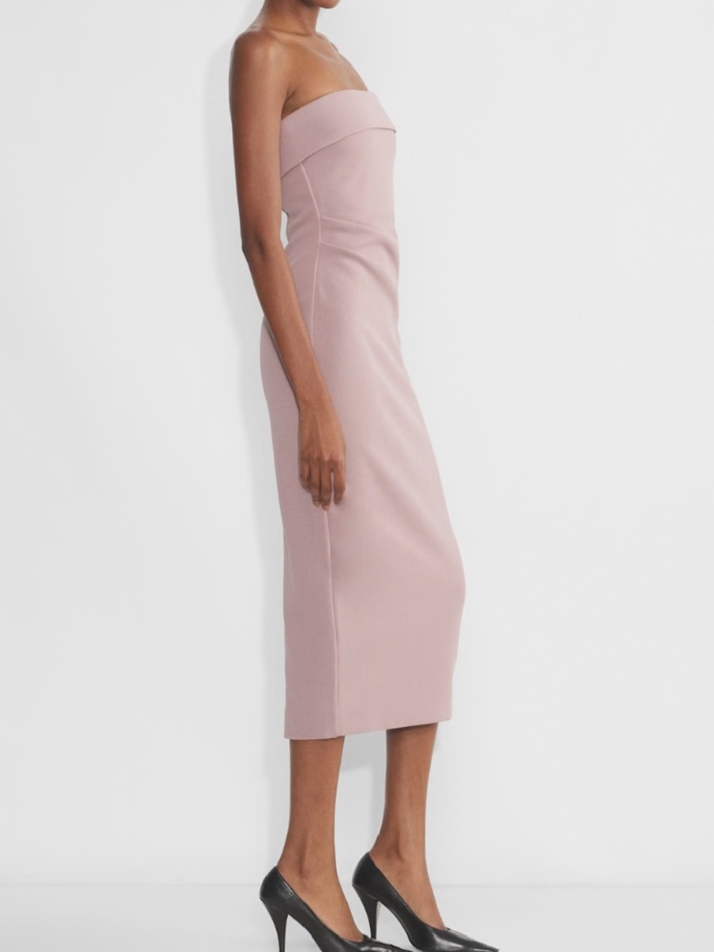 Aritzia / Babaton Strapless Midi Dress – Dusty Rose | Perfect Condition | S - Picture 4 of 9